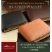 Conceria800 イタリアンバケッタレザー 二つ折り財布（小銭入れつき）